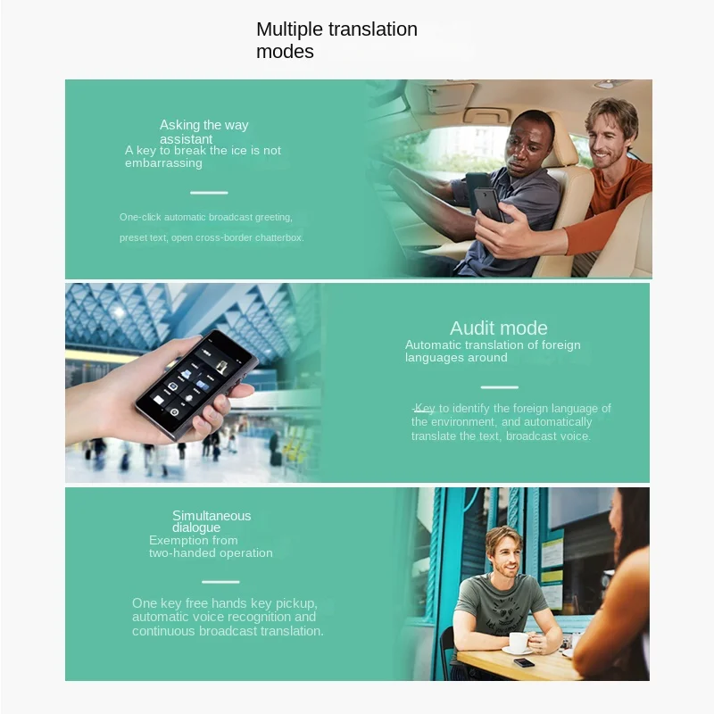 TimekettleT1 مترجم ذكي غير متصل متعدد اللغات سفر الأعمال إلى الخارج في الوقت الحقيقي جهاز تعقب GPS الذكي لتحديد المواقع