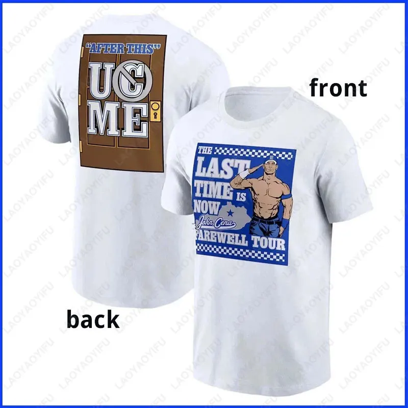 جون سينا جولة وداع 2025 تورونتو قميص مطبوع لمحبي هدية قطن قصير الأكمام تيز الرجال النساء موضة ملابس الشارع الشهير #5