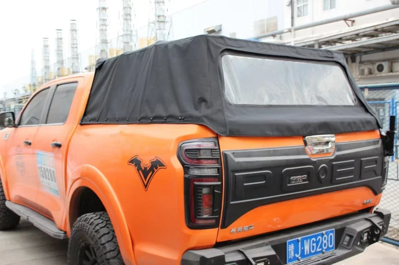 Pickup soft high cover Durable and Waterproof Pickup Truck Soft Top Cover - Rain and Dust Resistant