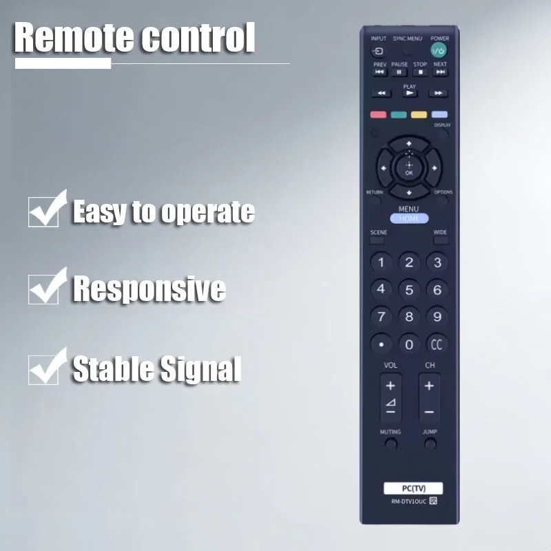 

Suitable for Sony HD 4K Smart TV/Sound System/DVD Remote Control, English Export, In-Stock for International Trade