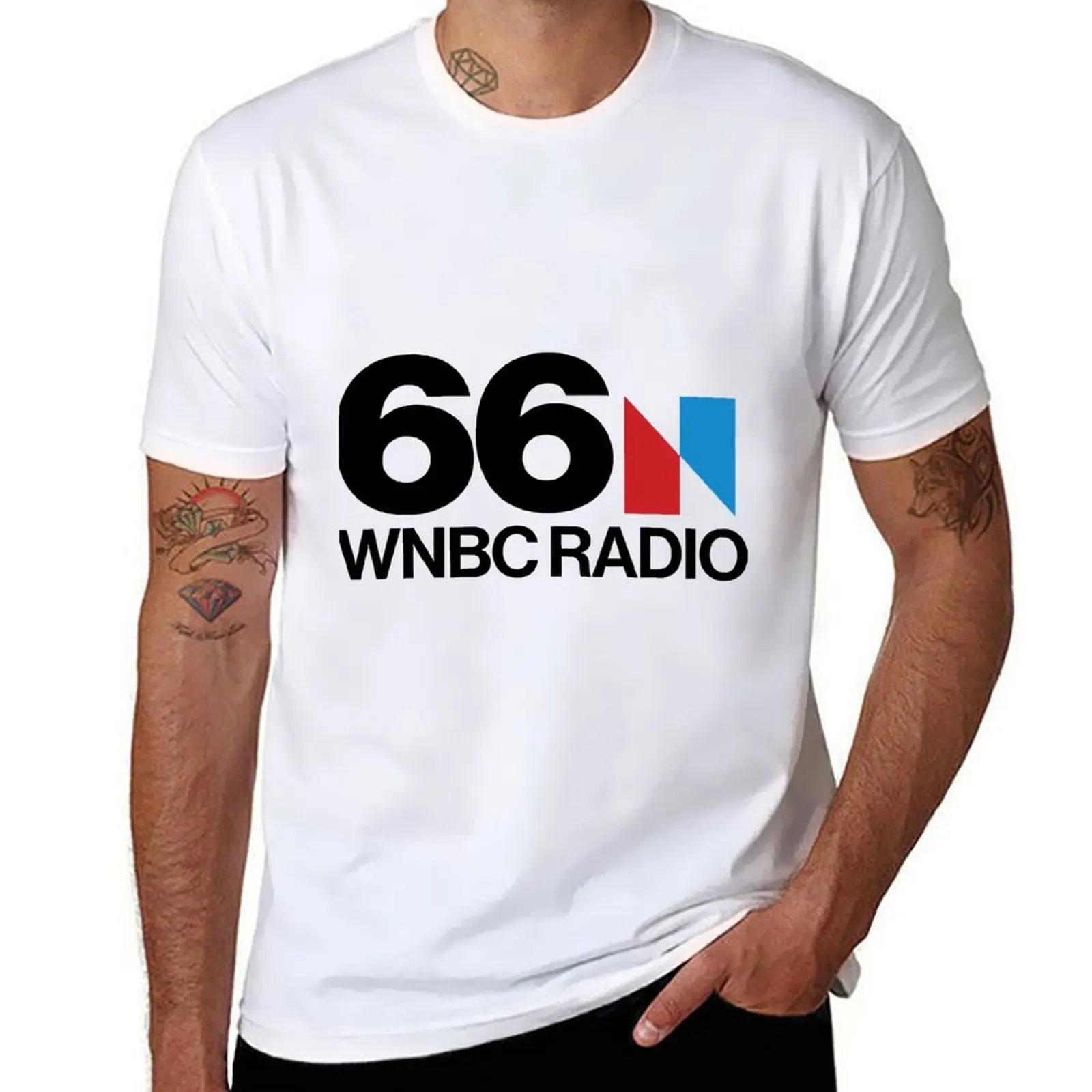 

Классическая футболка WNBC Radio 6, мужские футболки для мужчин, повседневные забавные футболки, темная футболка с юмором