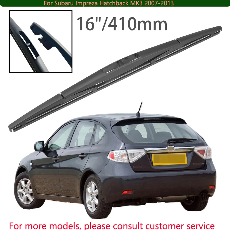 

For Subaru Impreza Hatchback MK3 2007-2013 Car Accessories 16" Rear Windshield Windscreen Washer Wiper Blade