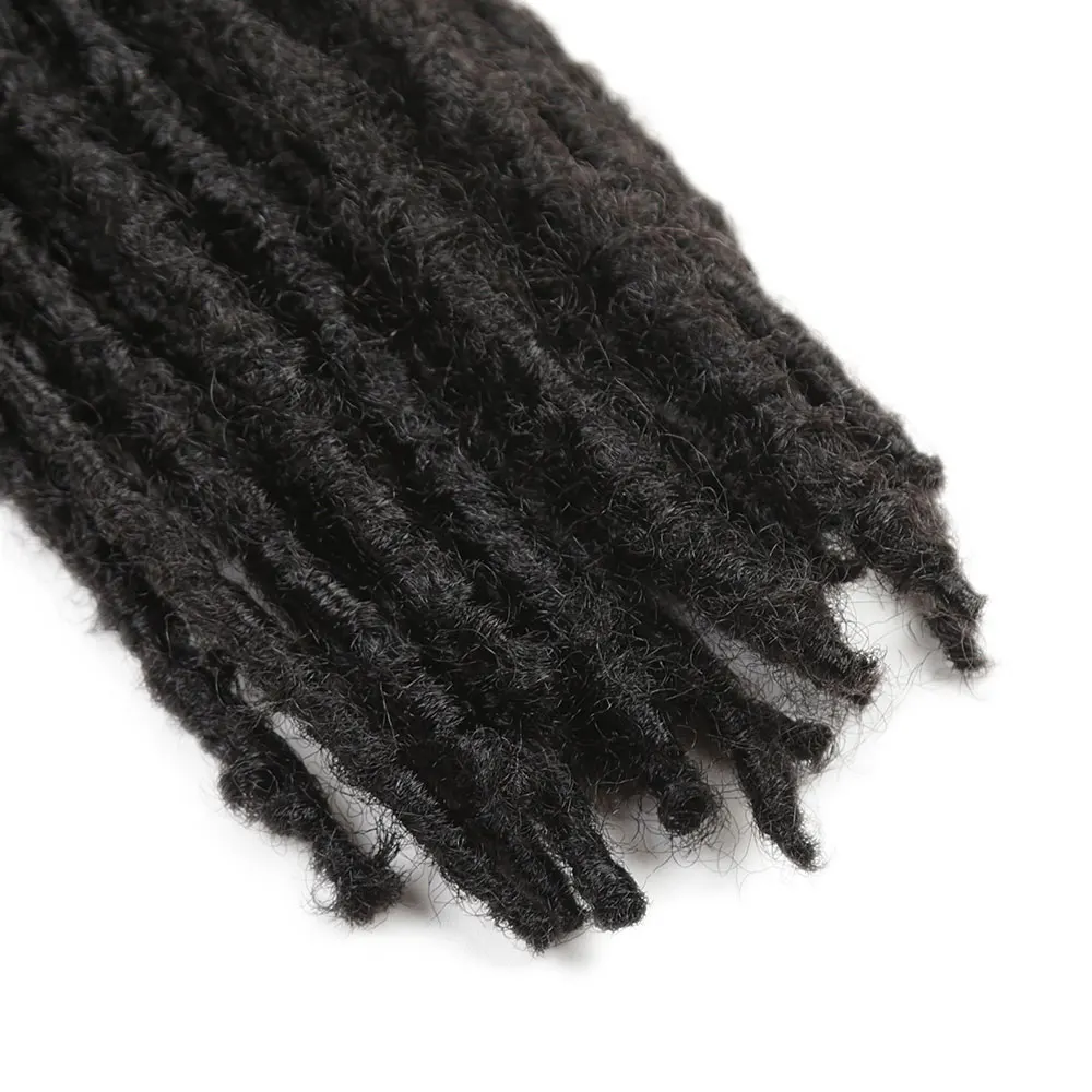 24-Zoll-neues synthetisches weiches Locs-Häkelhaar für schwarze Frauen, natürliche Schmetterlingsschlösser, Häkelhaar, Faux Locs, Häkelzöpfe