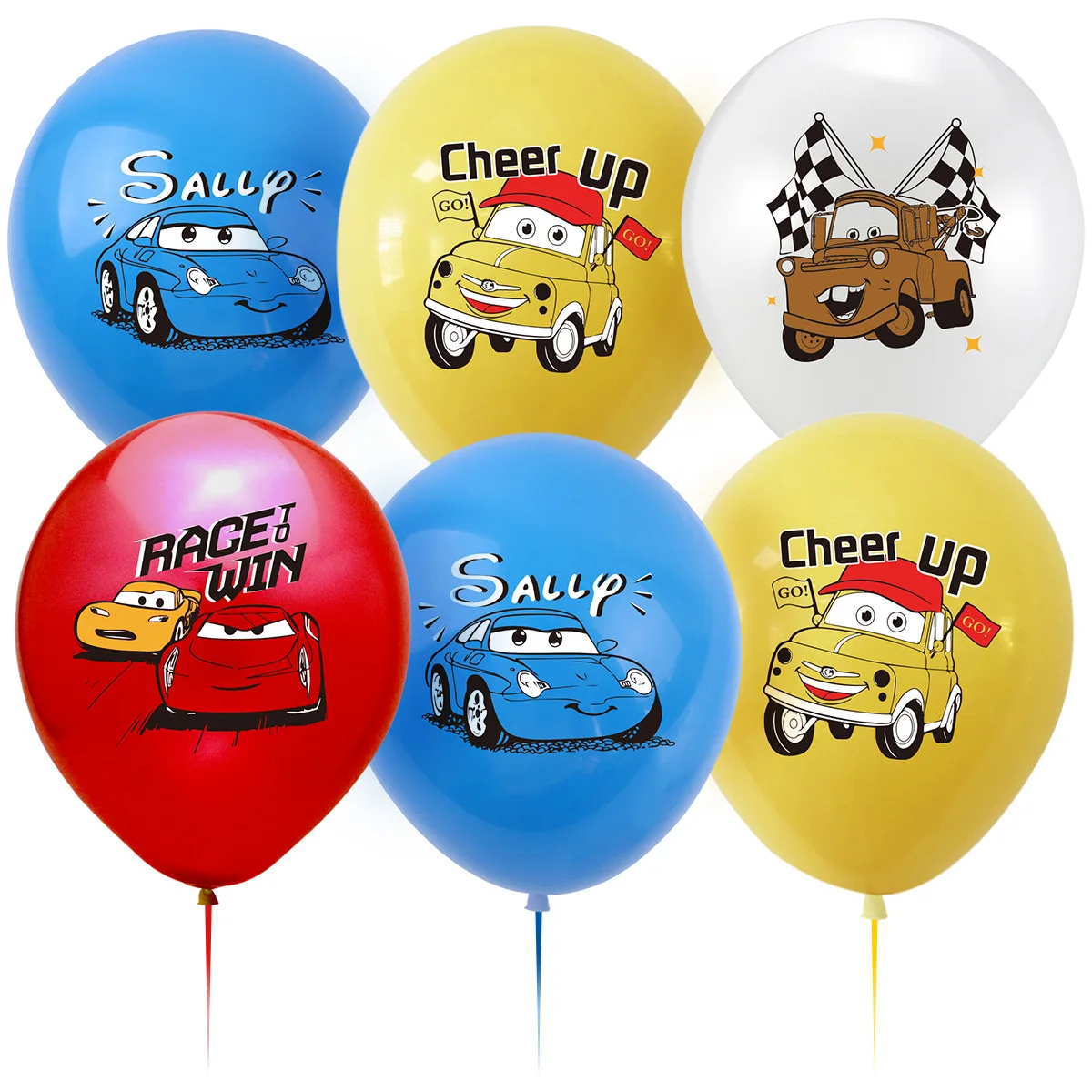 Racing Car Theme Party Decoration Balloon Set for Boys, Birthday Party Supplies, 12