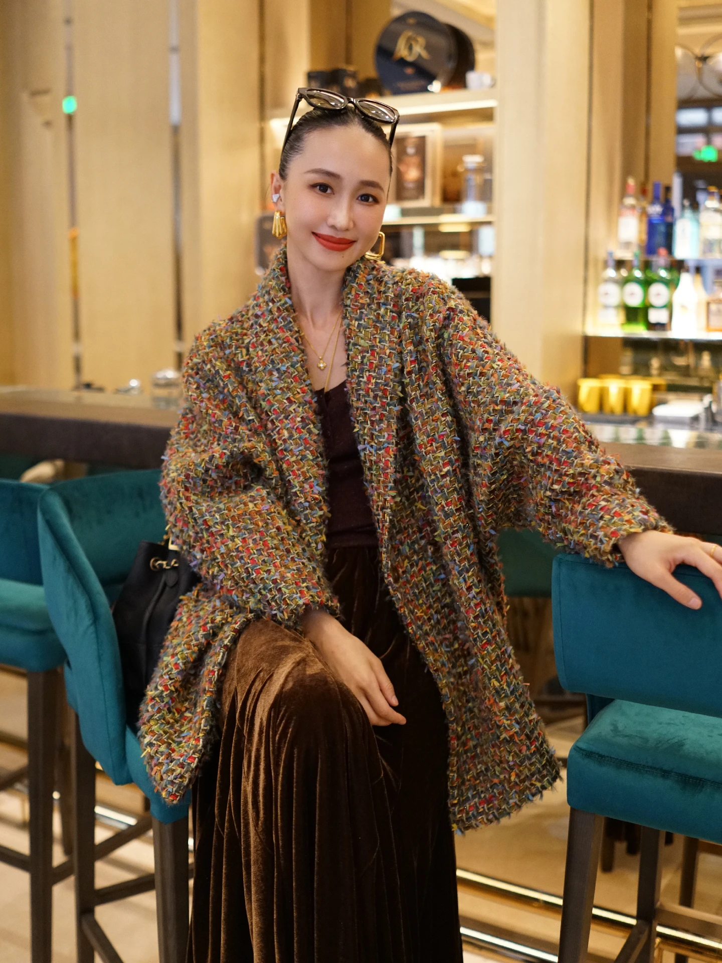 

Пальто Lu Velvet из смесовой шерсти с леопардовым принтом, свободного кроя, романтичное, вязаное, средней длины, зимняя верхняя одежда для молодых женщин