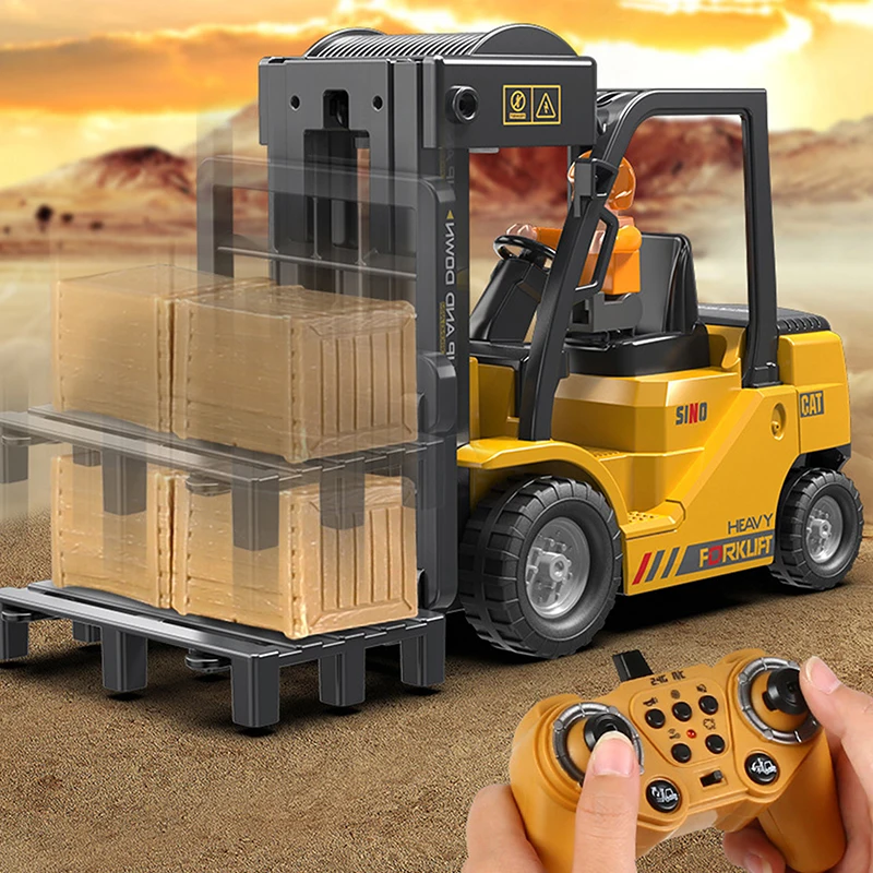 1: 24 รีโมทคอนโทรลรถจําลอง 11 Pass วิศวกรรมยานพาหนะไฟฟ้าเพลงสเปรย์ Crane ของเล่นเด็ก