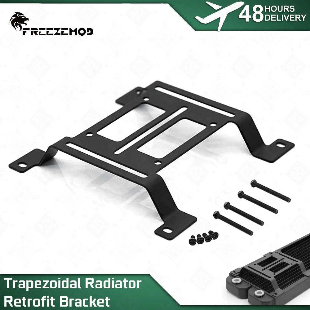 FREEZEMOD Trapezoidal Bracket Is Used To 120mm Install Radiator, Water Tank, Water Pump with M3 Screw, Water-cooled PC MOD ZJ-TM