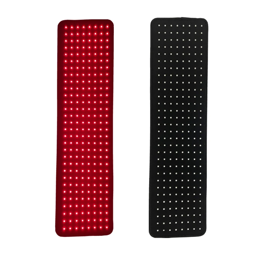 Customized Professional Physical 20x80cm LED Infrared Red Light Therapy Pad Wrap body Pain Relief Panel for Home Salon Use