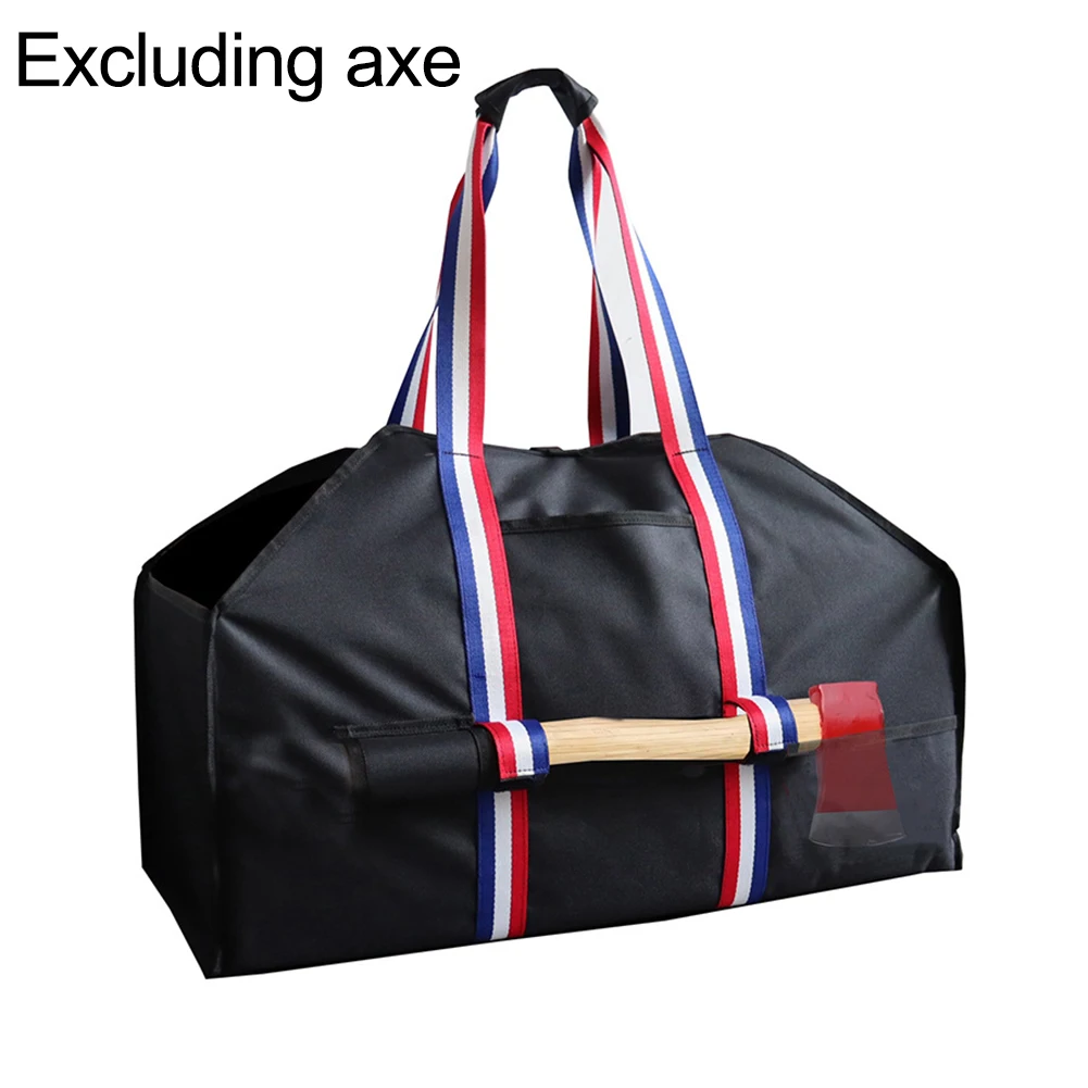 Borsa tote per legna da ardere da 24 pollici realizzata in tessuto Oxford 600D con tasche multiple per organizzare assi e accessori Maniglia per il trasporto