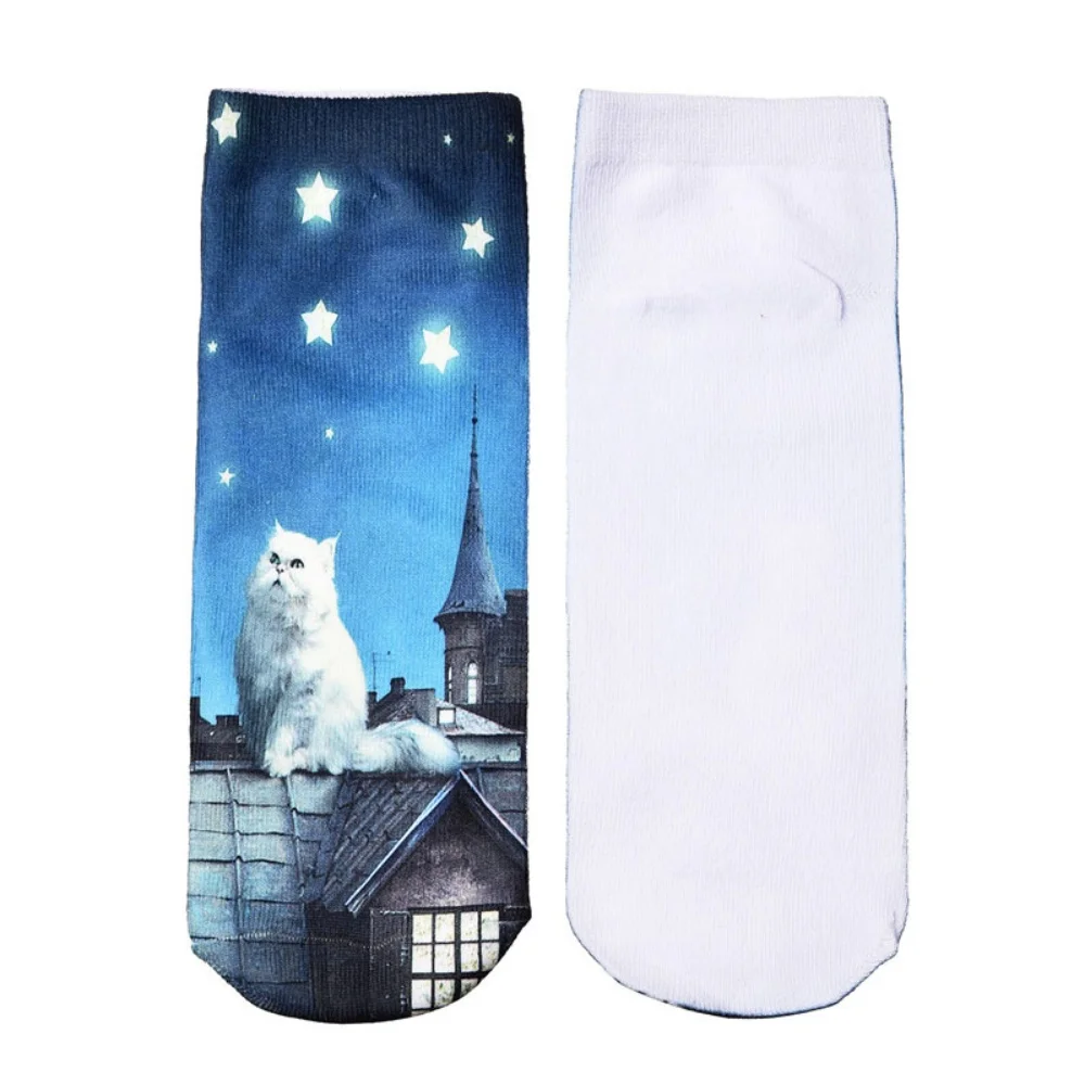 Neue 3D-Druck Tier Mode Tiger Panda Katze Hund Löwe Süßigkeiten Fleisch Kunst Bunte Frauen Lustige Socken Neuheit Geschenk Dropship – Detail 26