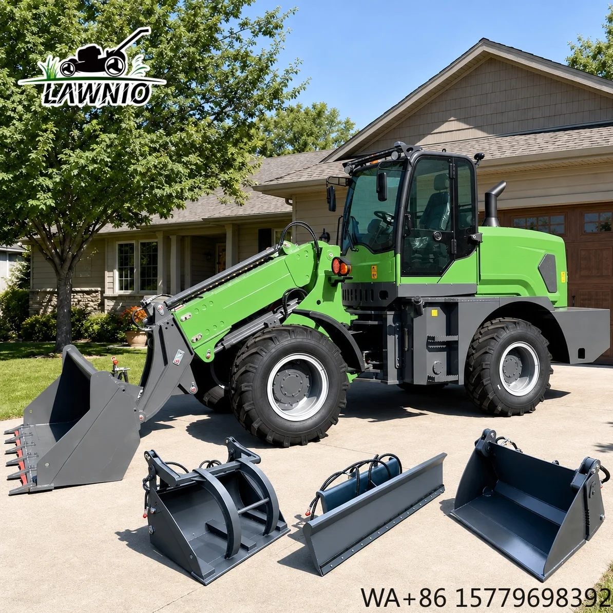 Popular Model Telescopic Arm Loader  Full Hydraulic Steering and High-Low Speed Travel for Feed Handling  Loader