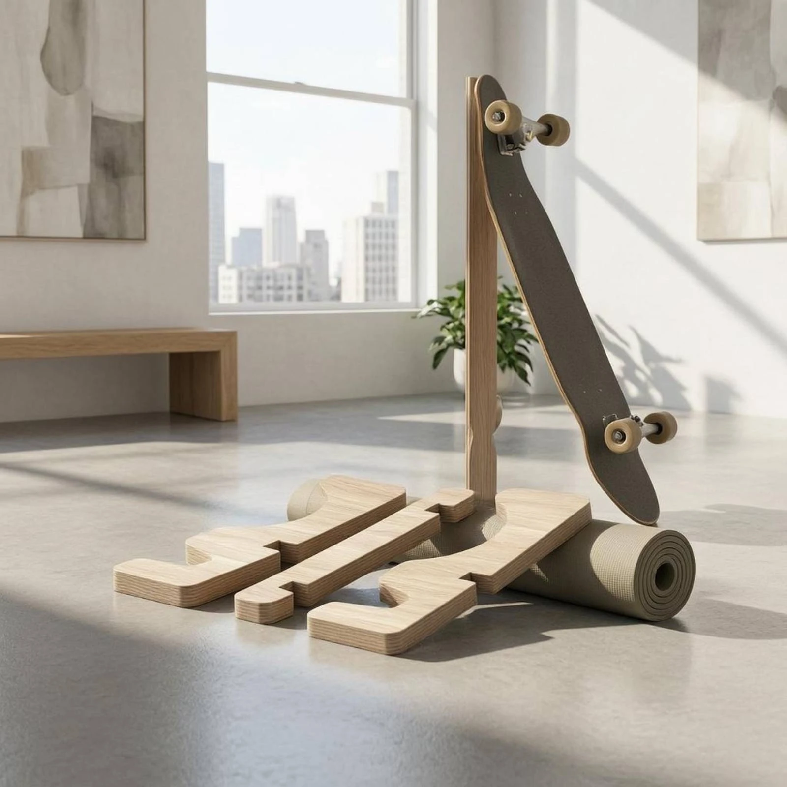 wooden-balance-board-stand-stable-balance-board-holder-wooden-skateboard-stand-long-lasting-skateboard-holder-base-solid-wood