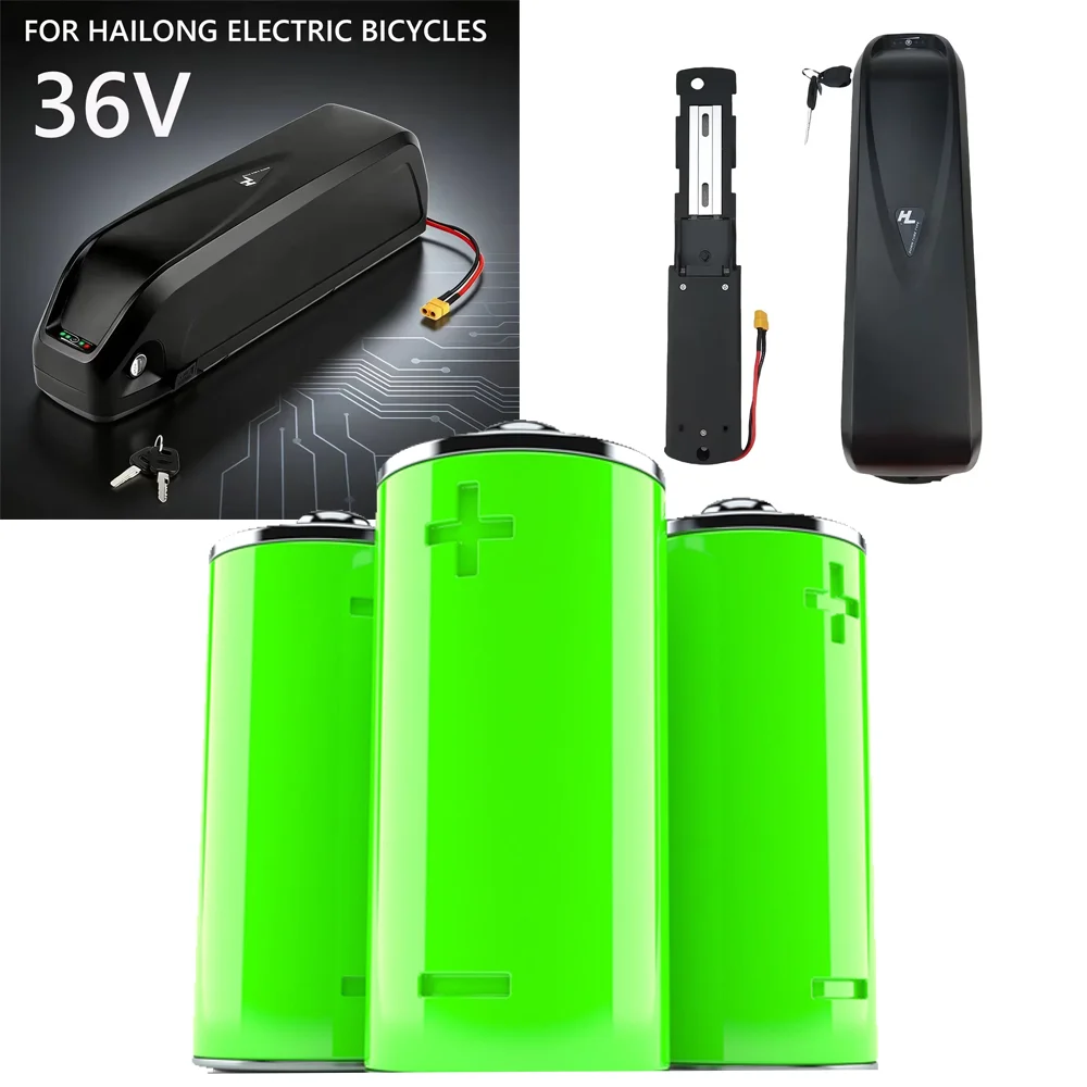 36V  40Ah 50Ah 60Ah battery pack 18650  Lithium For Hailong Battery Bafang BBS02 BBS03 BBSHD Motor With charger