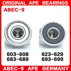 10pcs ABEC-9 bearing 684ZZ 608ZZ 685ZZ 604ZZ 605ZZ 686ZZ 688ZZ 687ZZ 693ZZ 694ZZ 695ZZ 696ZZ 698ZZ 623ZZ 624ZZ 625ZZ bearings