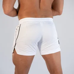 Pantalones cortos deportivos transpirables para hombre, Shorts cómodos de culturismo profesional, secado rápido, talla asiática, novedad