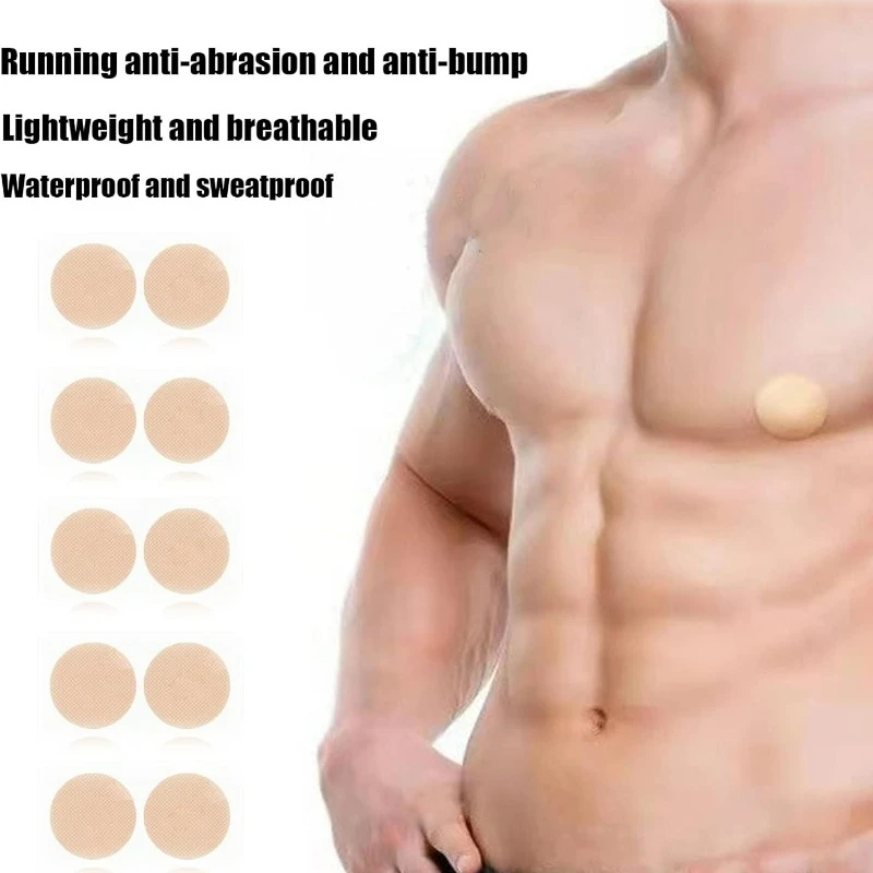 Men Anti-dropping Nipple Cover Women Waterproof Traceless Chest Stickers Man Running Breathable Prevent Bump Thin Breast Patch