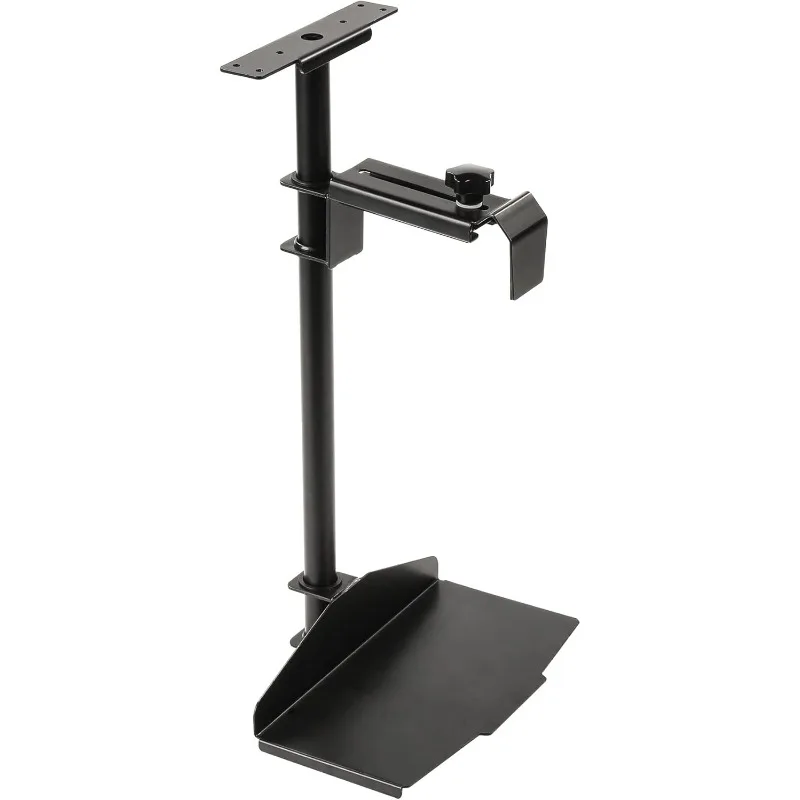 

Ergonomic CPU Stand Under Desk Mount, Computer Tower Stand 360° Rotation Height and Width Adjustable, Black