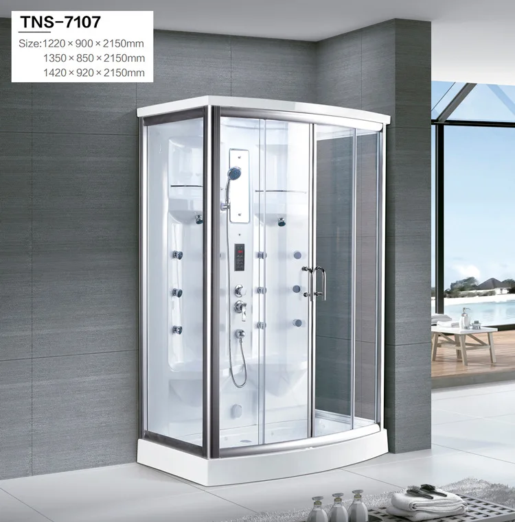 Heat-insulating household convenient integrated steam shower room