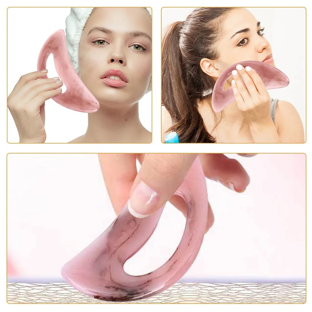 

3Pcs Scraping Board Facial Massage Tools Lightweight Smooth Surface Skin Care Body Massager Relaxation Tool for Women Spa