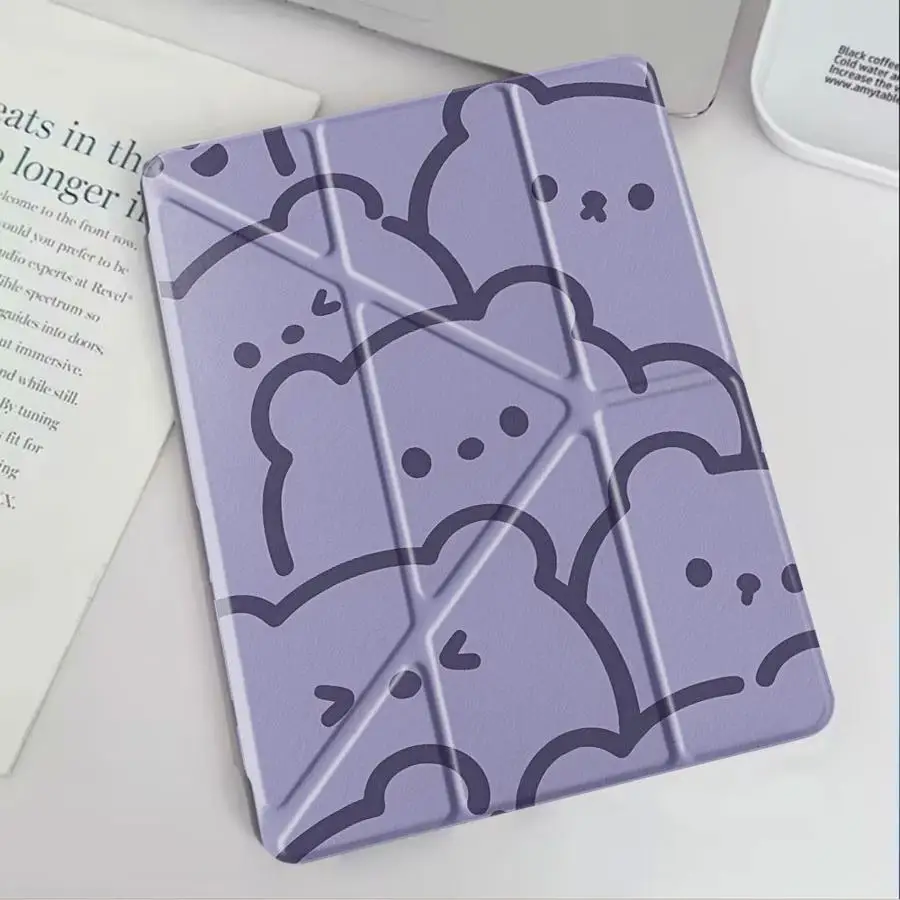 

Line Expression Holder Cover Tablet Case For iPad Mini 6 7 Air 4 5 M3 M2 1 2 M4 11inch Pro 11th 10th 9th 8th 7th 12.9inch Pro