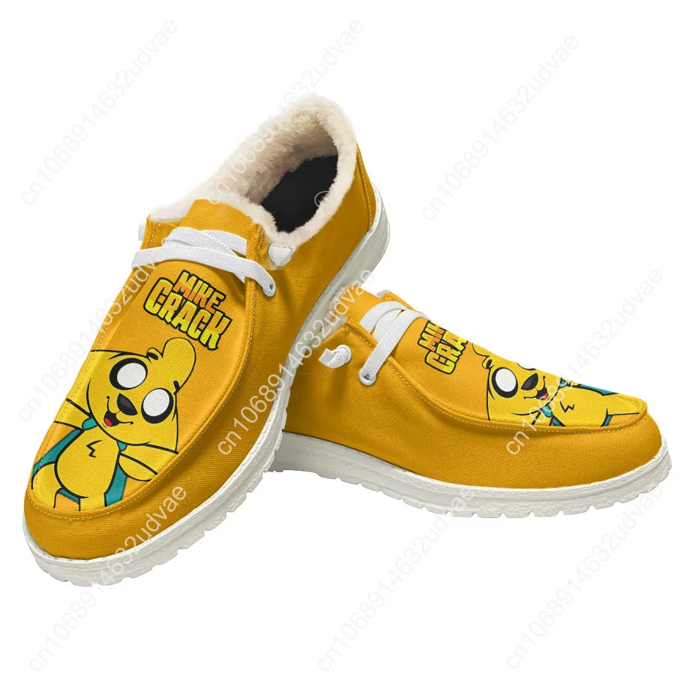 

Mikecracks Casual Shoes Plush Flat Shoe Men Woman Breathable Casual Indoor Outdoor Lightweight Footwear Couple Custom Made Shoe