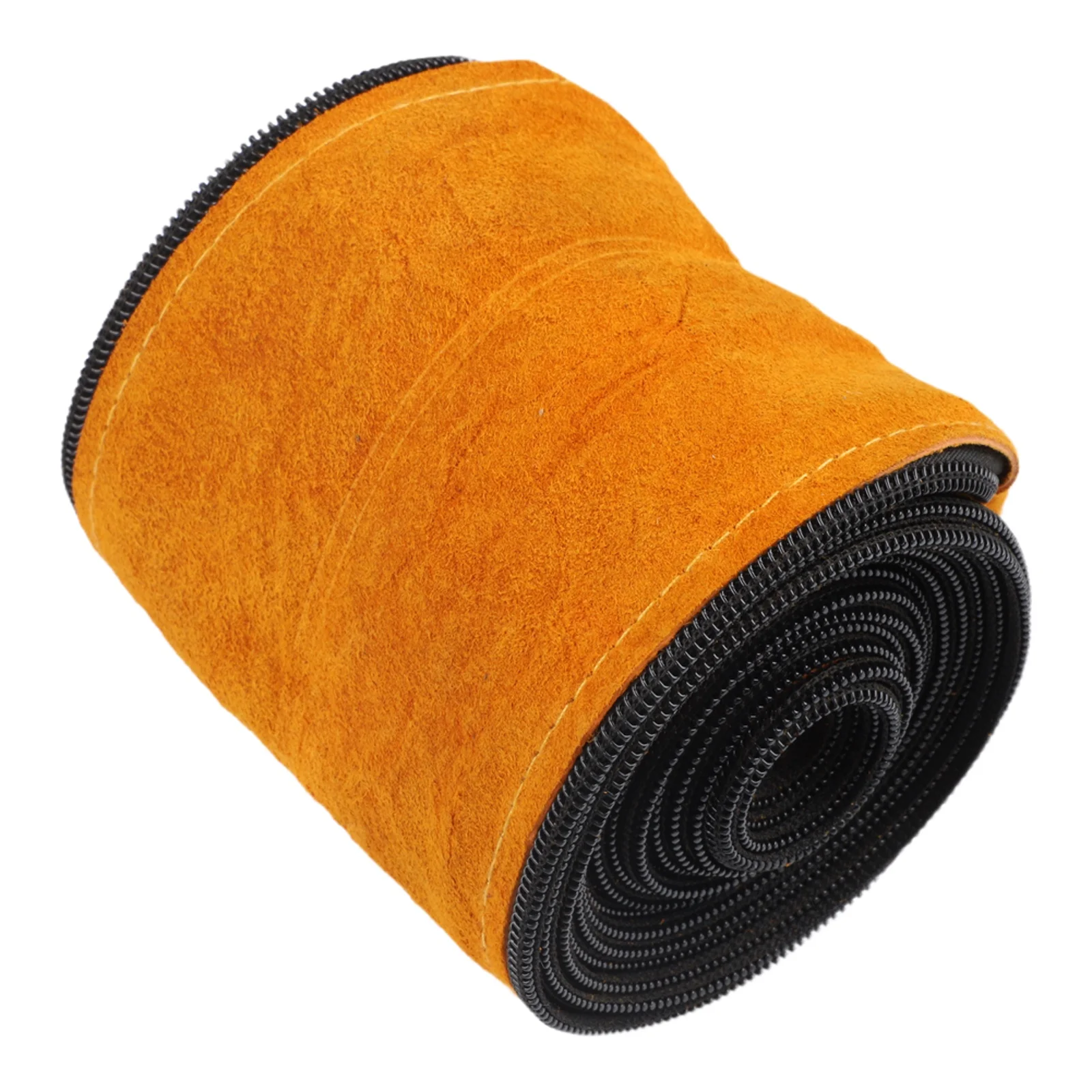 cable-protector-cowhide-sheath-double-layer-cowhide-wear-resistant-flame-retardant-zipper-closure-long-lasting-welding-sheath