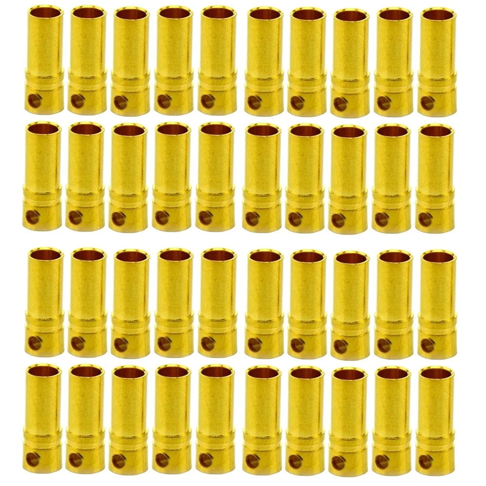 20 /40 pcs 3.5mm Male Female Gold Bullet Banana Connector Plug For ESC Battery Motor ESC