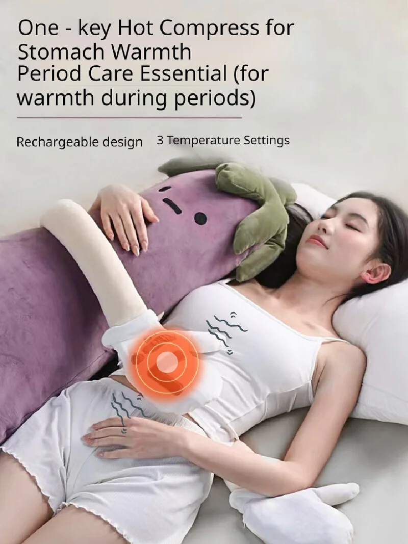 Eggplant King Pillow Three Adjustable Temp Soothe Specially Developed For Adults Sleep Settings For Kids Sleep Aid Bed Use ﻿Gift