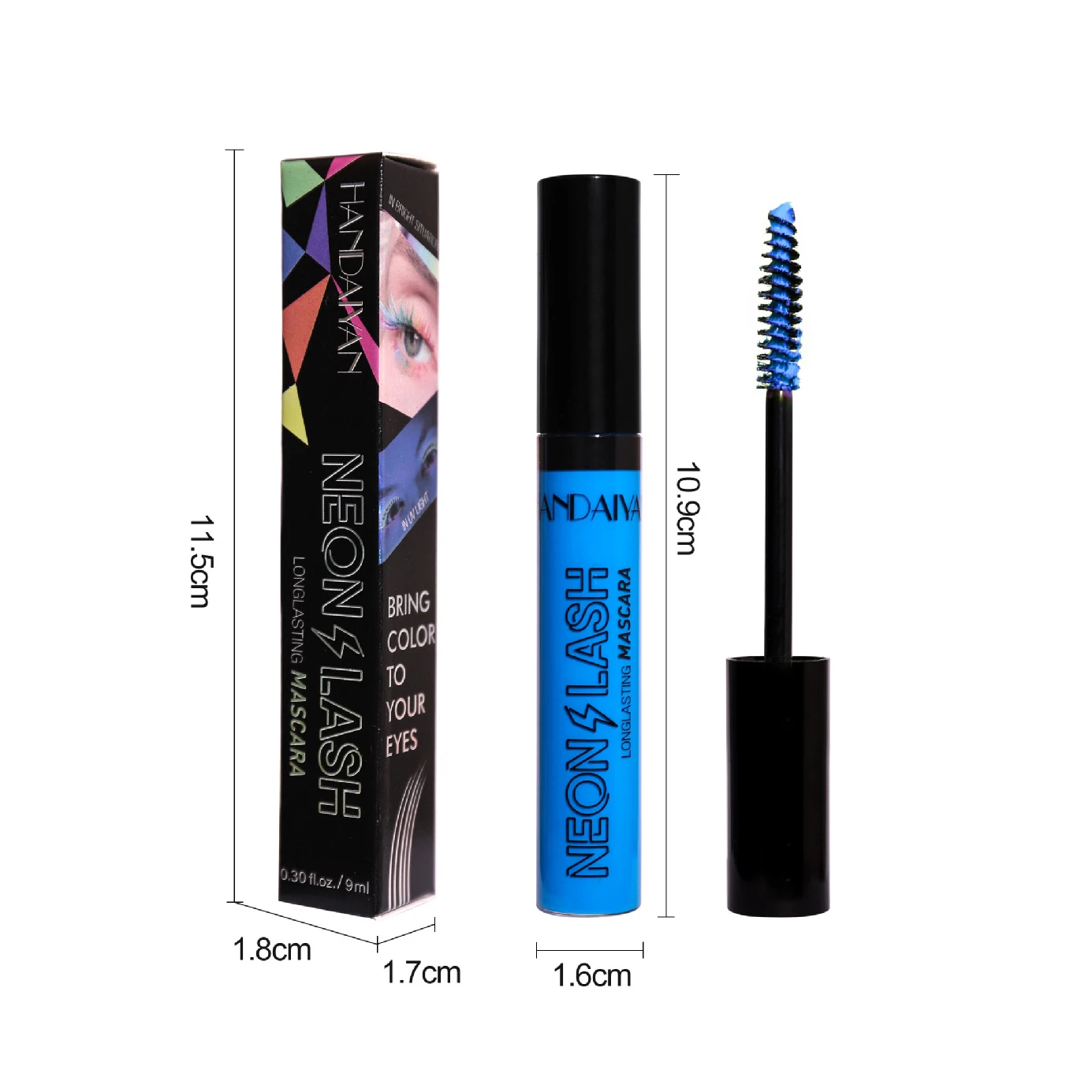 Halloween 6-Color Long-Lasting Mascara Set Multi-Use Body Paint - Waterproof and Smudge-Proof Halloween Makeup