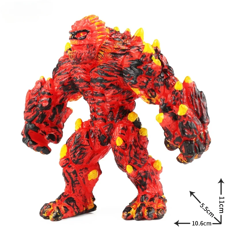 Simulation Dinosaur Dragon Turtles Fire Bull Orangutan Magma Golem Animal Model Action Figures Pvc Collection Kid Toy Gift