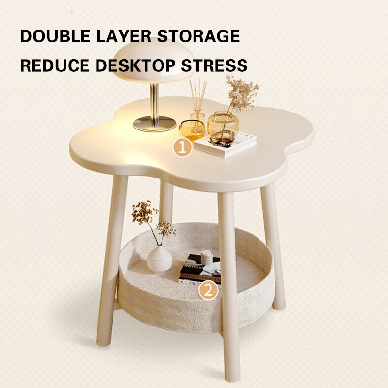 Bedside Table Simple Modern Bedroom Small Shelf Home Sofa Mini Side Table Mobile Table Portable Bedside Storage Small Table