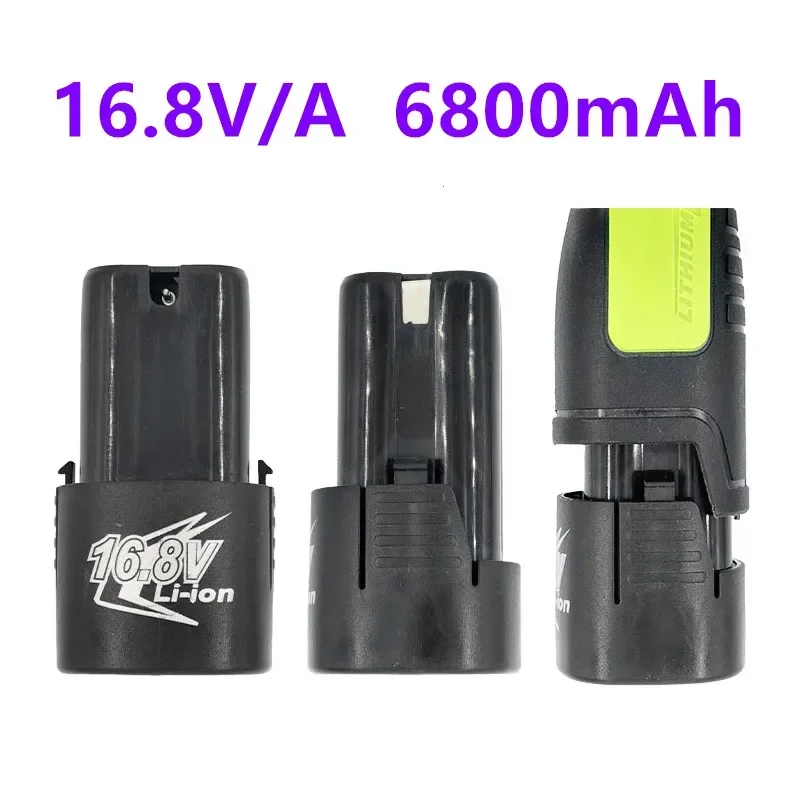 Nova bateria de lítio 16.8v 6800mah 18650 li-ion ferramentas elétricas acessórios para chave de fenda sem fio furadeira elétrica massa