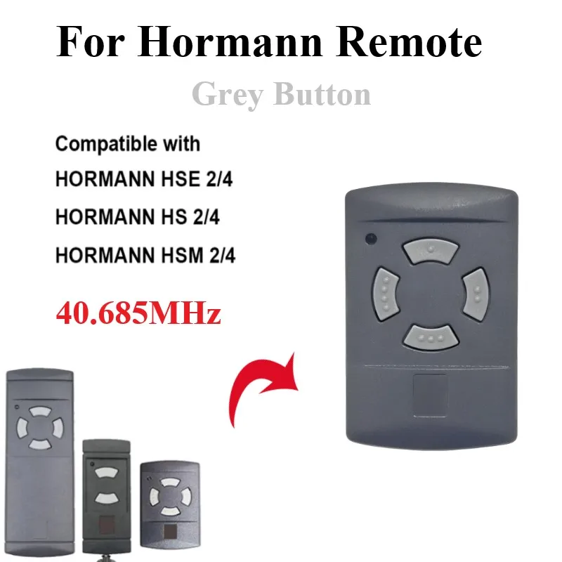 

télécommande porte de garage hormann For Hormann HSM2 HSM4 HSE2 Garage Door Remote Control 40.685mhz Gate Command Opener