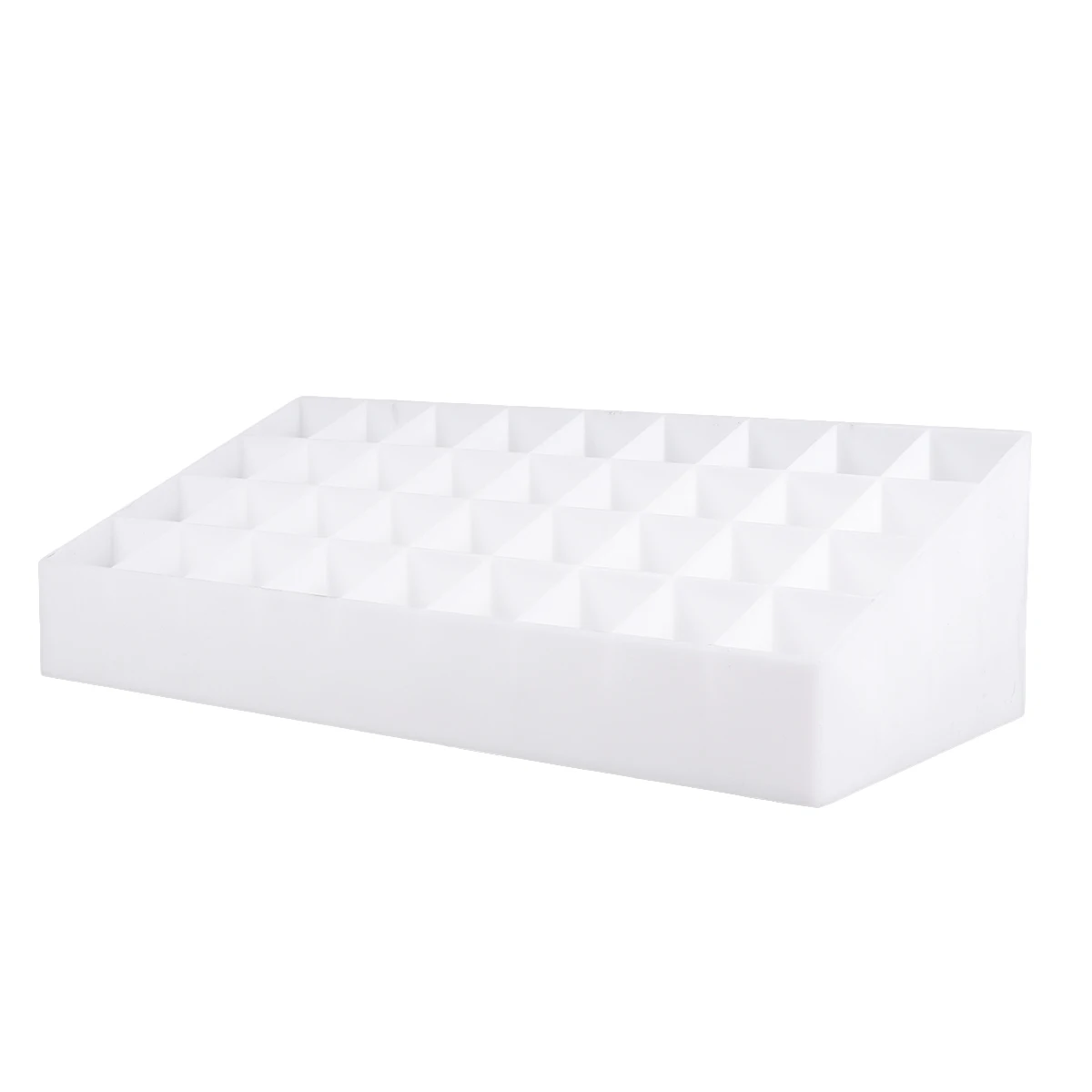 

Lipstick Storage Box 36 Slots Organizer Makeup Storage Case Creative Desk Holder For Home Use White