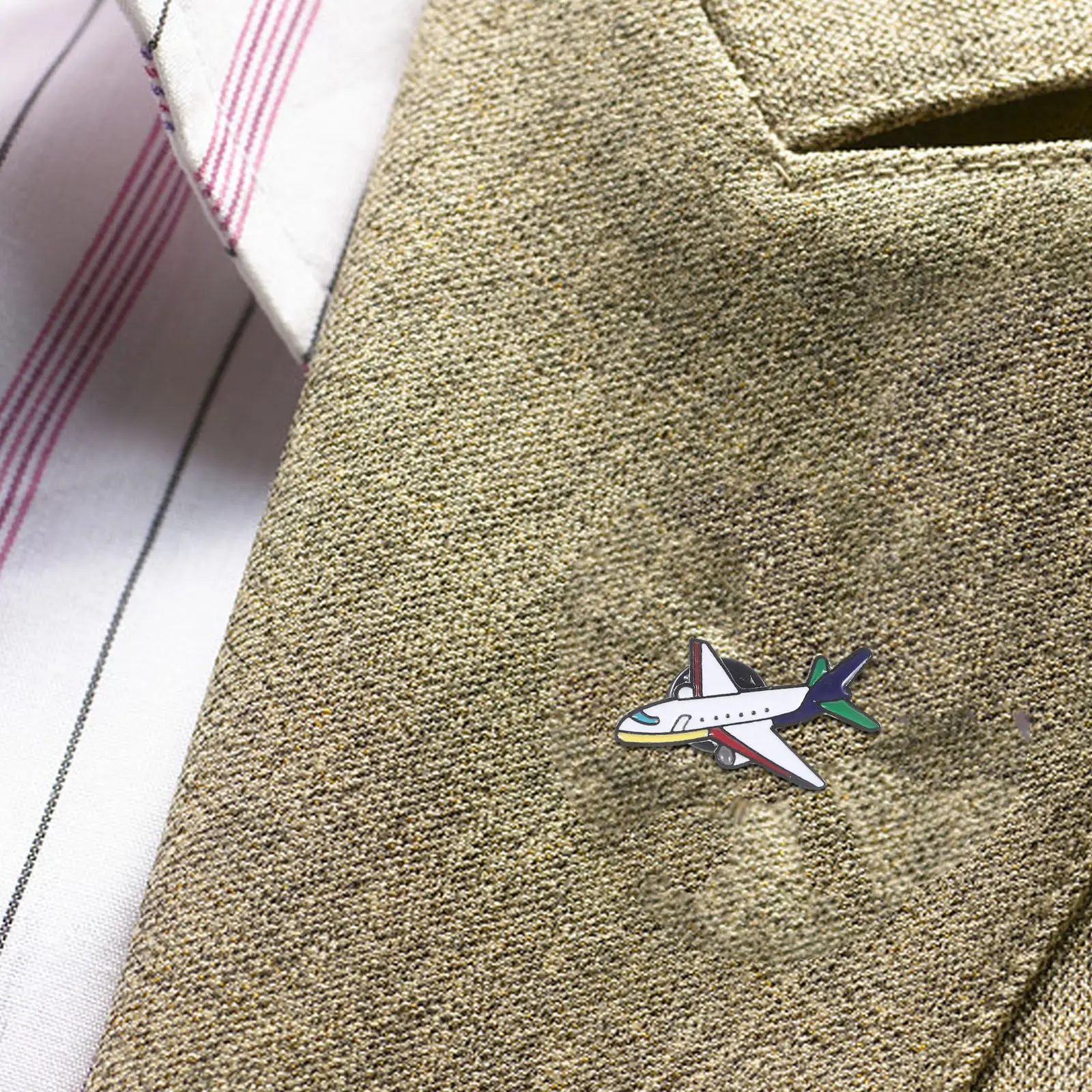 Travel Accessories Ideas - 2Pcs Airplane Brooch Set Cartoon Travel