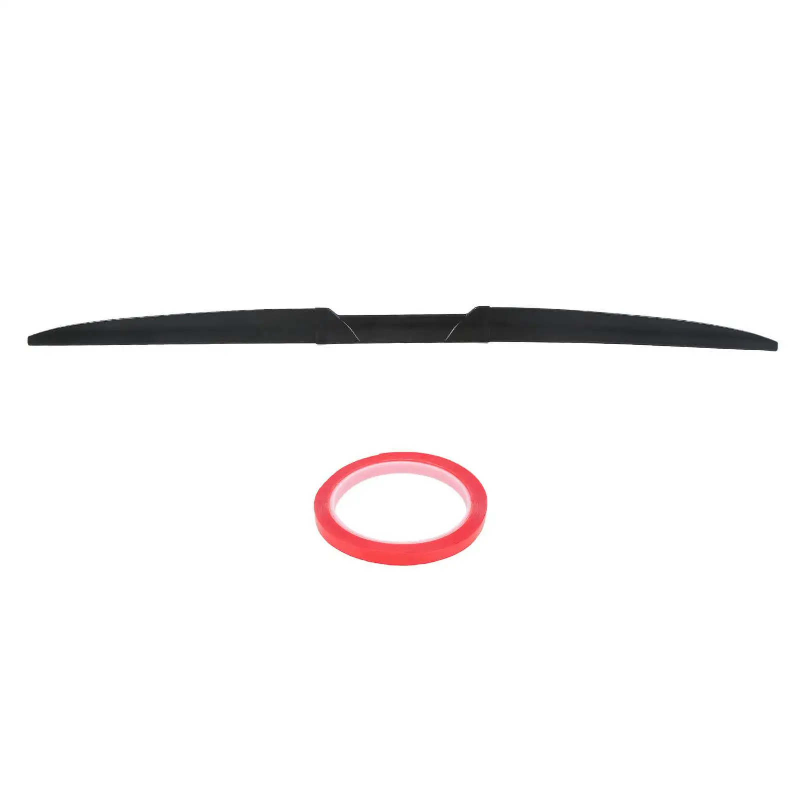 Universal Rear Wing 52.76 Inch Rubber Trunk Lid Tailgate Spoiler Wing Three Stage Splicing Universal Fit