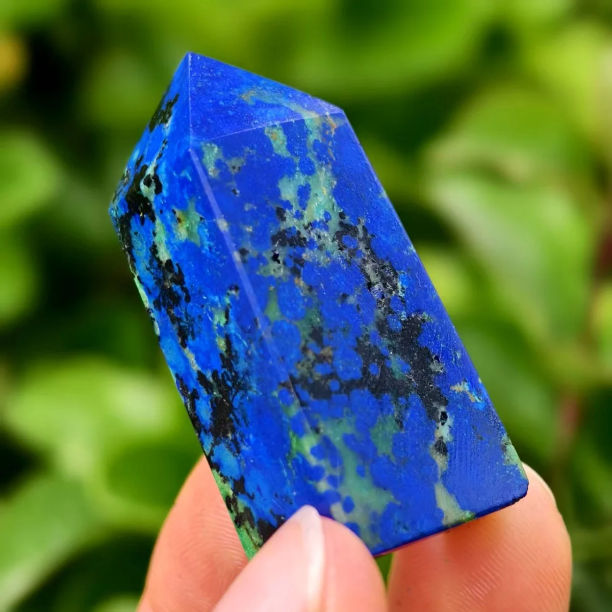 Natural Formed!Azurite Obelisk, Quartz Crystal Blue Mineral Ore Pillar, Mineral, Reiki, Healing