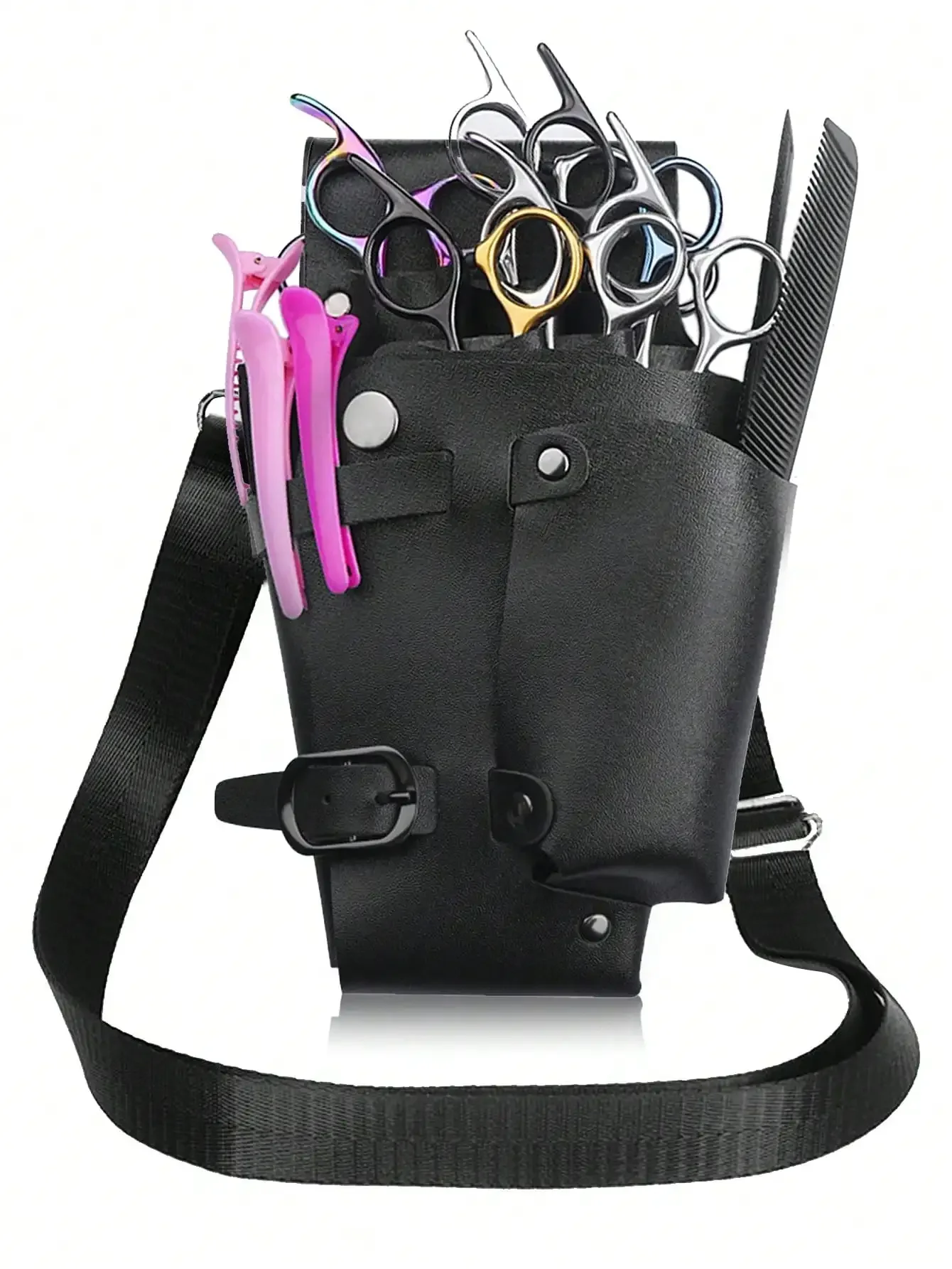 

1pc Professional Hairdressing Tool Storage Waist Bag/Sling Bag, Hairstylist Specific Scissors, Combs, Clips, Dye Tools Storage