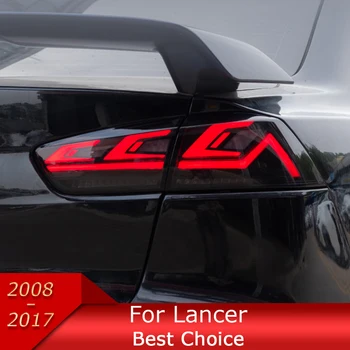 ไฟรถยนต์สำหรับ Lancer EX 2008-2017ไฟท้าย LED อัตโนมัติชุดอัพเกรดสัญญาณไฟกะพริบแบบไดนามิก