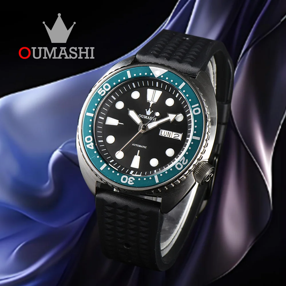 OUMASHI Men's Watch Top grade Sapphire NH36 Stainless Steel Waterproof Watch