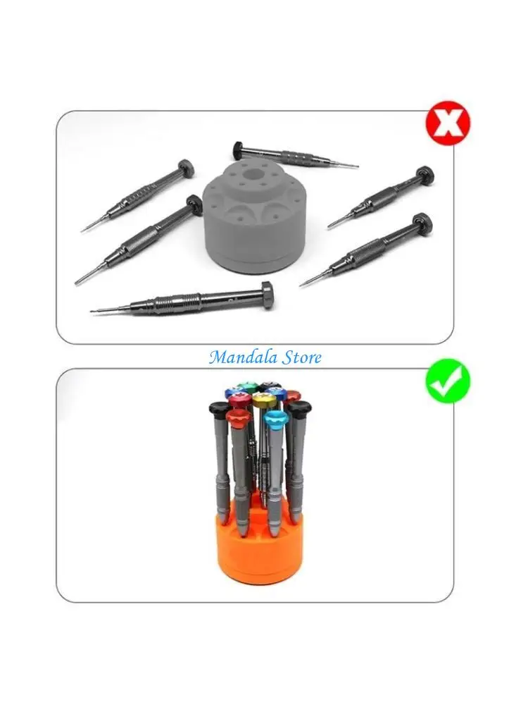 U2JC Screwdriver Organizers for Engineers Hobbyists Multi Functional Tool Holder