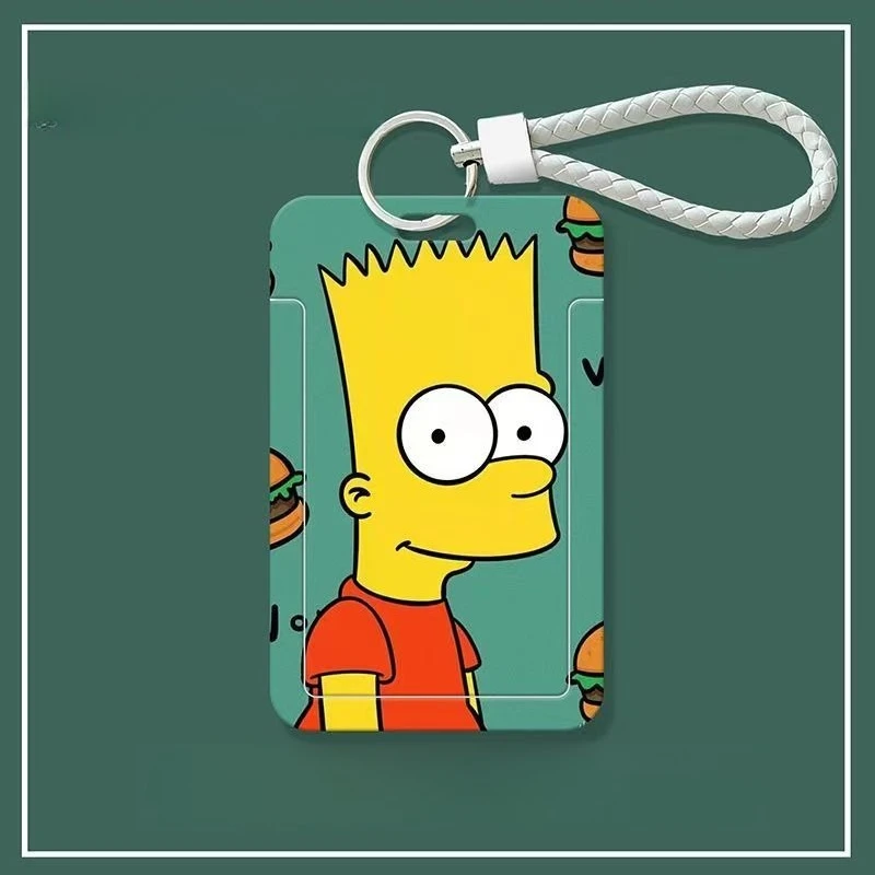 Der Simpson-Kartenhalter Maggie Simpson und Homer Simpson Neuer kreativer Cartoon-Modischer und verlustsicherer Studenten-Essenskartenhalter – Detail 5