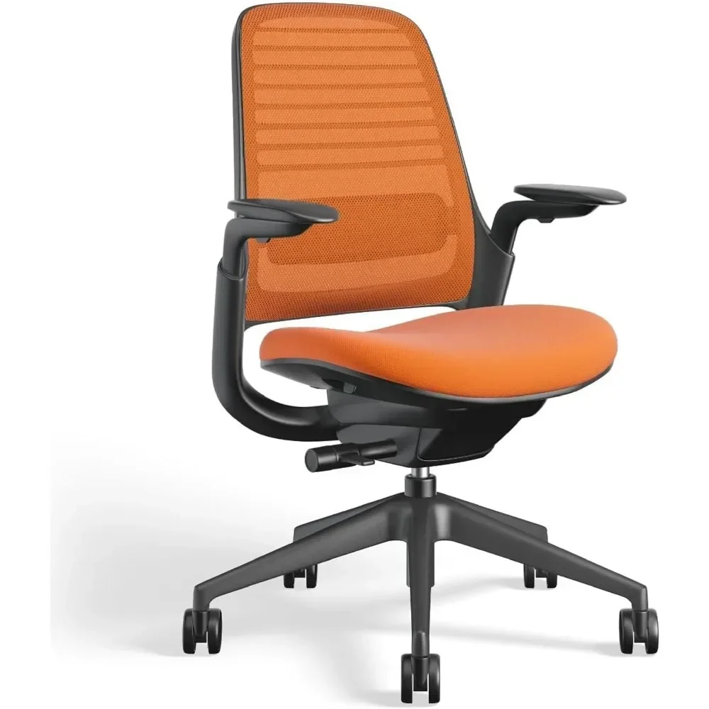 

Office Chair - Ergonomic Work Chair with Wheels for Hard Flooring - Helps Support Productivity - Weight-Activated Controls