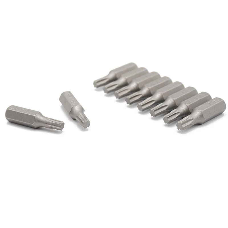 10PCS 25mm 1/4" Torx T20 Screwdriver Bit Set Repair Tools Screwdrivers  Kit Hex Shank Drill Bit For Power Household Hand Tools