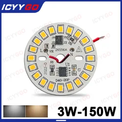 1 Piece LED Light Panel 12W 15W 18W 3W 5W 7W 9W AC220V LED PCB Without Driver PCB Aluminum Substrate DIY Round Light Bulb