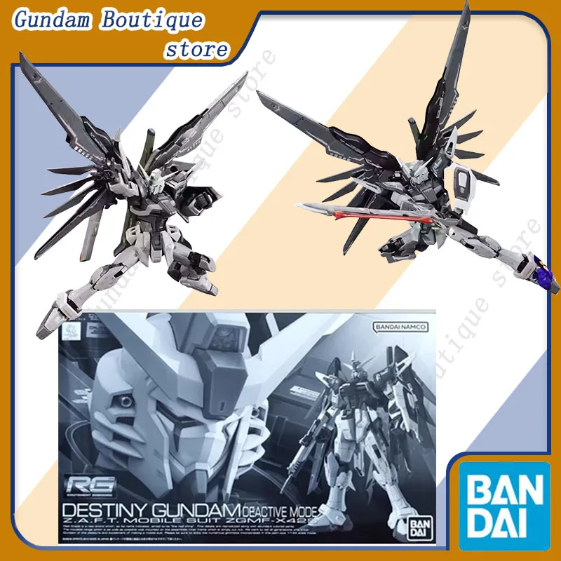 

Bandai Genuine RG DESTINY GUNDAM DEACTIVE MODE Anime Action Figure Robot Collectible Assembly Model Toys Ornaments Gift Children