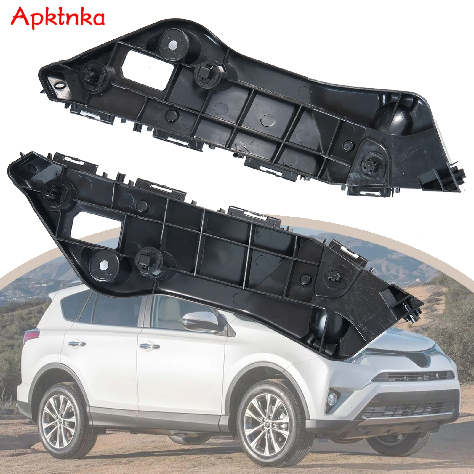 For Toyota RAV4 2013 2014 2016 2018 Car Front Bumper Retainer Brackets Spacer Left Right Pair Side Beam Mount Support 525350R080