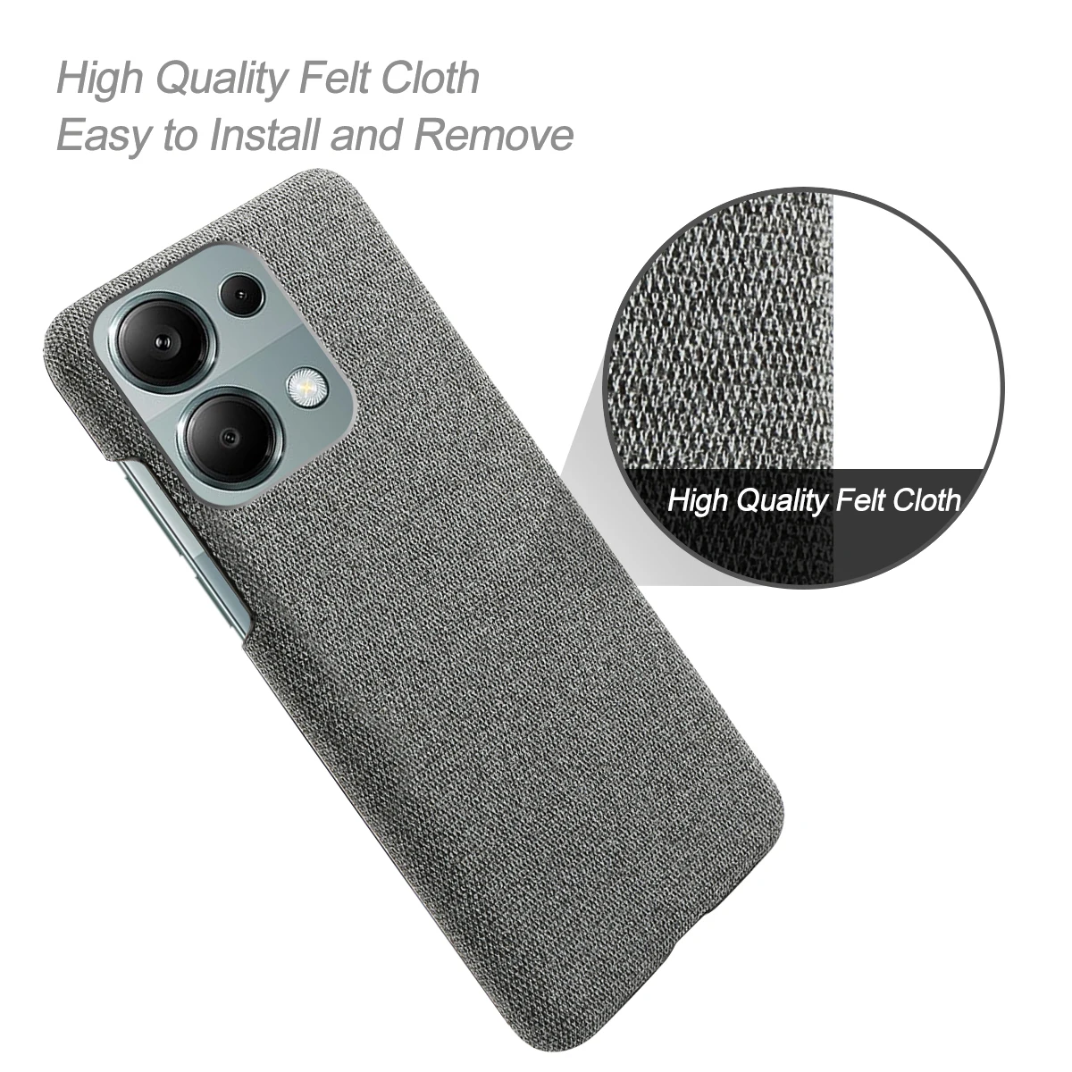 For Xiaomi Redmi Note 13 Pro 4G Poco M6 Pro 4G Case Luxury Fabric Antiskid Cover For Xiaomi Poco M6 Pro 4G Redmi Note 13 Pro 4G