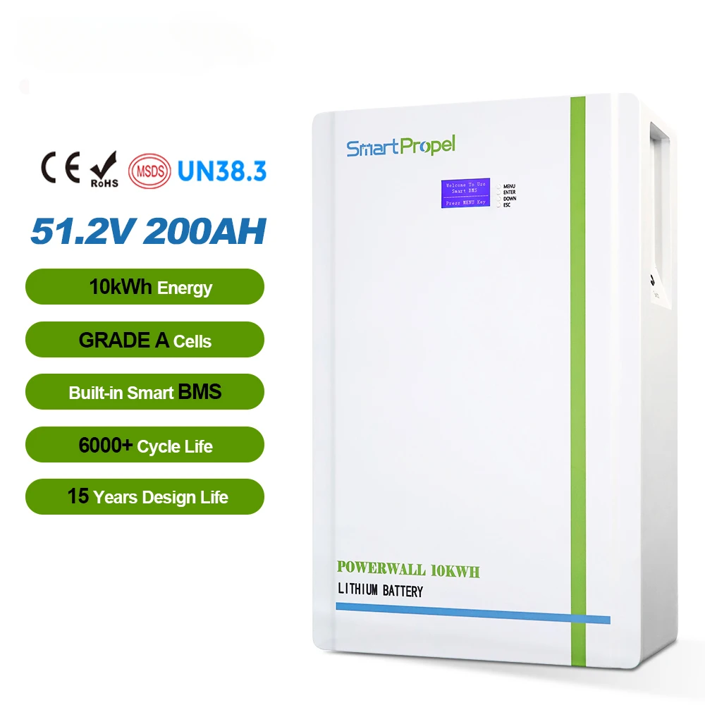 

Manufacturers direct home lithium battery solar energy storage 10kw 51.2v 200ah wall mounted lifepo4 battery energy system