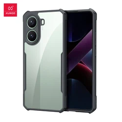Xundd Case For POCO X7 Pro Airbag Shockproof Transparent Clear PC Camera Protection Cover TPU Frame Shell poco x7 pro ケース